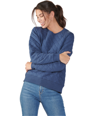 Boxercraft R08 Ladies' Quilted Jersey Sweatshirt in Indigo