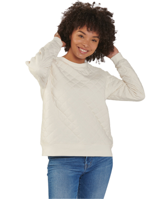 Boxercraft R08 Ladies' Quilted Jersey Sweatshirt in Natural