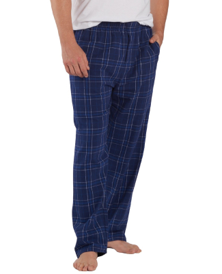 Boxercraft BM6624 Men's Harley Flannel Pant with P in Navy field day plaid