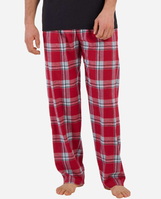 Boxercraft BM6624 Men's Harley Flannel Pant with P in Red mcintosh plaid