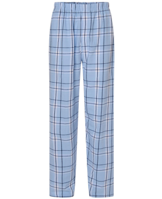 Boxercraft BM6624 Men's Harley Flannel Pant with P in Sky blue carnegie plaid