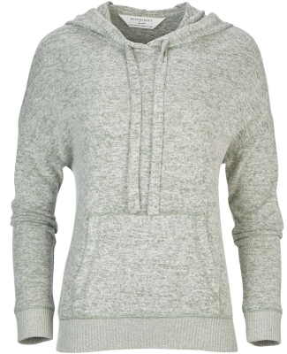 Boxercraft BW1501 Ladies' Cuddle Soft Hooded Sweat in Sage heather