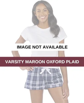 Boxercraft BW6501 Ladies' Flannel Short Varsity Maroon Oxford Plaid
