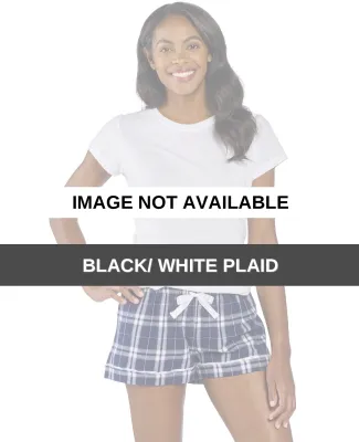 Boxercraft BW6501 Ladies' Flannel Short Black/ White Plaid