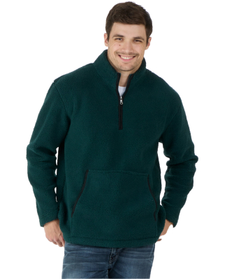 Boxercraft BM8510 Men's Everest Pile Fleece Half-Z in Moss