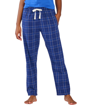 Boxercraft BW6620 Ladies' 'Haley' Flannel Pant wit in Navy field day plaid