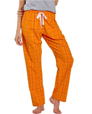 Boxercraft BW6620 Ladies' 'Haley' Flannel Pant wit in Orange field day plaid