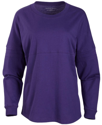 Boxercraft BW3514 Ladies' Oversized Pom Pom Jersey in Purple