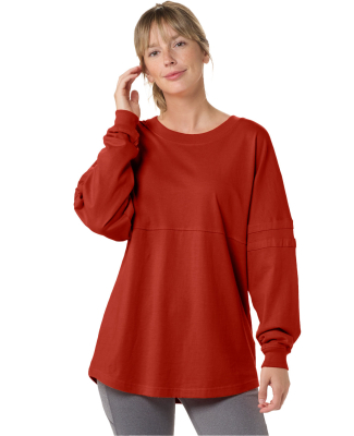 Boxercraft BW3514 Ladies' Oversized Pom Pom Jersey in True red