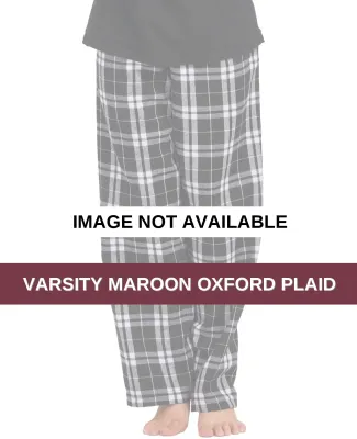 Boxercraft BY6624 Youth Polyester Flannel Pant Varsity Maroon Oxford Plaid