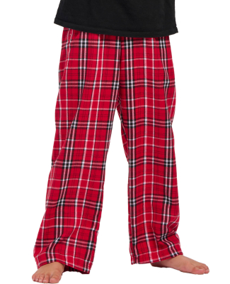 Boxercraft BY6624 Youth Polyester Flannel Pant in Red/ white