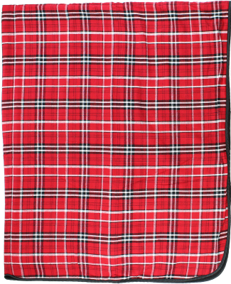 Boxercraft FB250 Premium Flannel Blanket in Red/ black