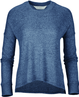Boxercraft L06 Ladies' Cuddle Soft Boxy Crewneck S in Navy heather