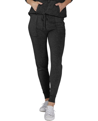 Boxercraft L09 Ladies' Cuddle Soft Jogger Pant wit in Black heather