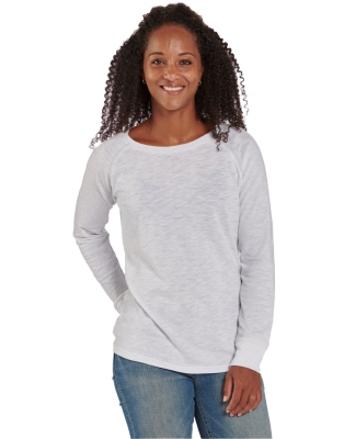 Boxercraft BW3166 Ladies' Payton Preppy Patch Long in White