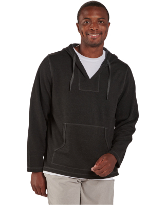 Boxercraft BM5301 Men's Baja Sweater Fleece Pullov in Black charcoal heather