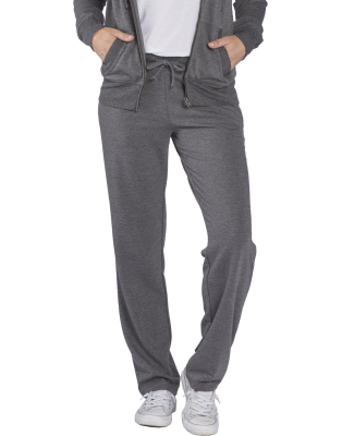 Boxercraft BW6601 Ladies' Dream Fleece Pant with P in Black heather