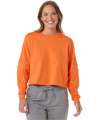 Boxercraft BW3515 Ladies' Cropped Retro Pom Pom Je in Mandarin