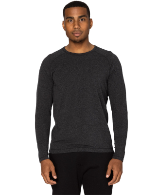 Threadfast Apparel 382LS Unisex Impact Long-Sleeve in Black Heather