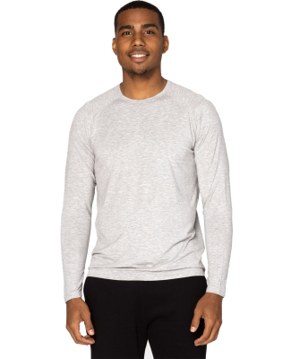 Threadfast Apparel 382LS Unisex Impact Long-Sleeve in Heather grey