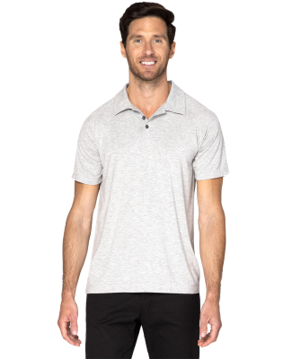 Threadfast Apparel 382PL Unisex Impact Polo in Heather grey