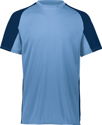 Augusta Sportswear 1518 Youth Cutter Jersey in Columbia blue/ navy