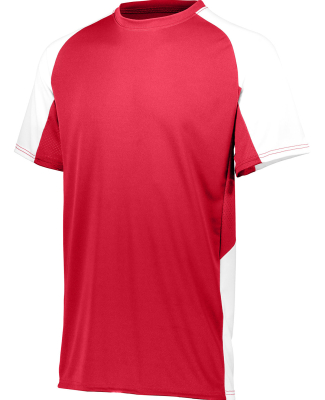 Augusta Sportswear 1518 Youth Cutter Jersey in Red/ white