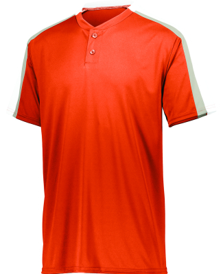 Augusta Sportswear 1557 Adult Power Plus Jersey 2. in Orange/ white/ silver grey