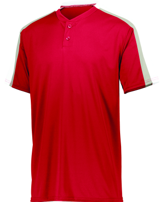 Augusta Sportswear 1558 Youth Power Plus Jersey 2. in Red/ white/ silver grey