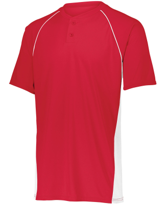 Augusta Sportswear 1561 Youth True Hue Technology  in Red/ white