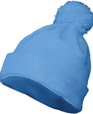 Augusta Sportswear 6816 Two Layer Acrylic Knit Pom in Columbia blue