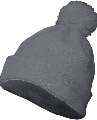 Augusta Sportswear 6816 Two Layer Acrylic Knit Pom in Graphite