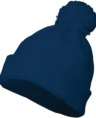 Augusta Sportswear 6816 Two Layer Acrylic Knit Pom in Navy