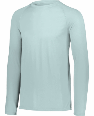 Augusta Sportswear 2796 Youth Attain Wicking Long- in Silver