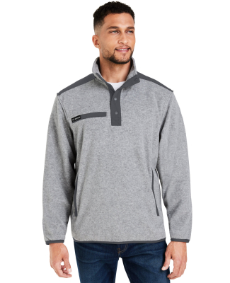 DRI DUCK 7353 Men's Ranger Melange Heather Fleece in Platinum