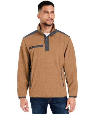 DRI DUCK 7353 Men's Ranger Melange Heather Fleece in Saddle