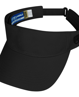 J America 5514 Adult Hawkeye Visor in Black