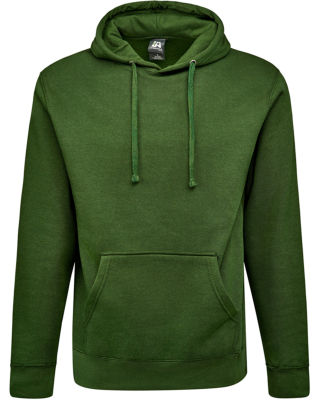 J America 8720 Unisex BTB Fleece Hooded Sweatshirt in Forest green