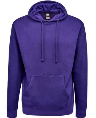 J America 8720 Unisex BTB Fleece Hooded Sweatshirt in Purple