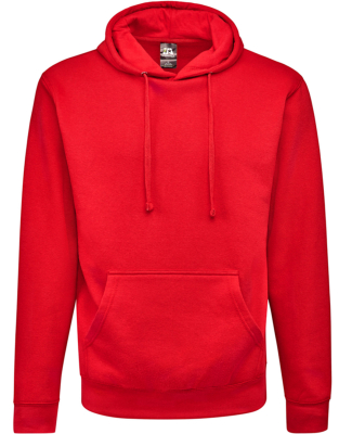 J America 8720 Unisex BTB Fleece Hooded Sweatshirt in Red