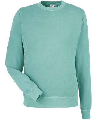 J America 8731 Unisex Pigment Dyed Fleece Sweatshi in Marine