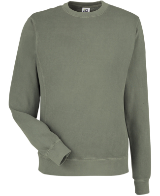J America 8731 Unisex Pigment Dyed Fleece Sweatshi in Spruce