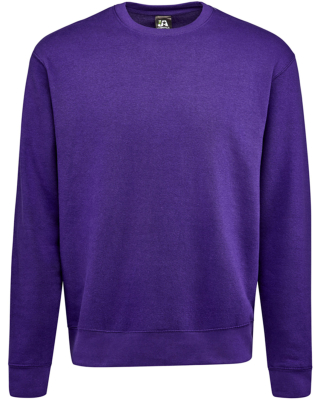 J America 8721 Unisex BTB Fleece Sweatshirt in Purple