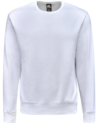 J America 8721 Unisex BTB Fleece Sweatshirt in White