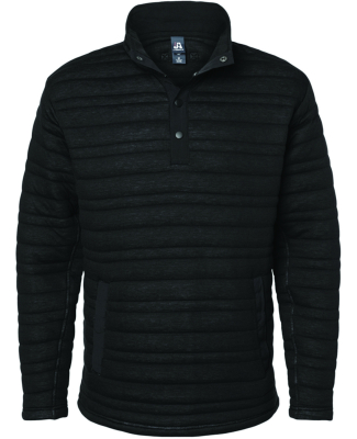 J America 8895 Men's Horizon Quarter-Snap Pullover in Black