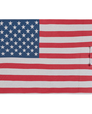 J America 8852 Unisex Triblend Fleece Blanket in Stars & stripes triblend
