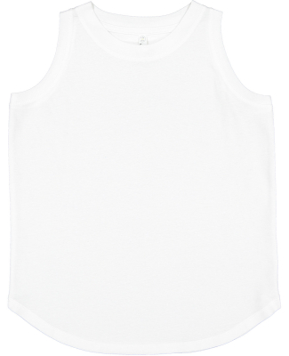 LA T 3592 Ladies' Relaxed Tank in White