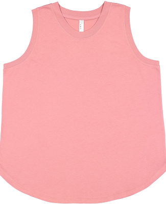LA T 3892 Ladies' Curvy Relaxed Tank in Mauvelous