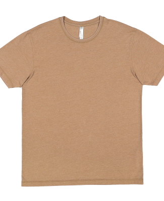 LA T 6902 Adult Vintage Wash T-Shirt in Washed coyote brown