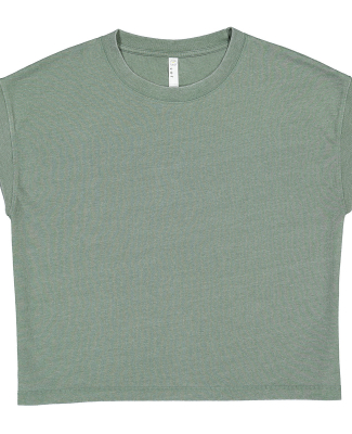 LA T 3502 Ladies' Relaxed Vintage Wash T-Shirt in Washed basil